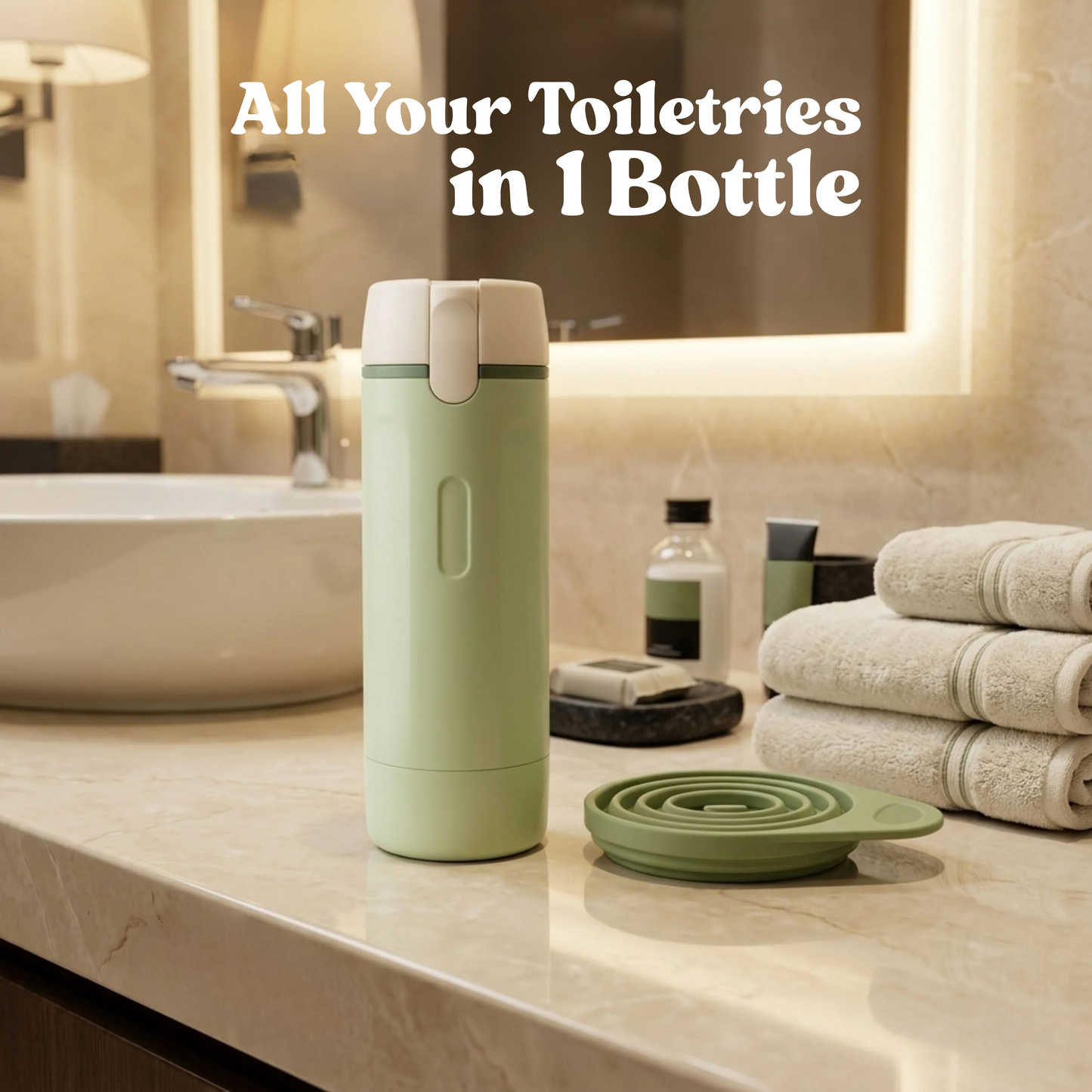 4-in-1 Pro Travel Refill Bottle Set