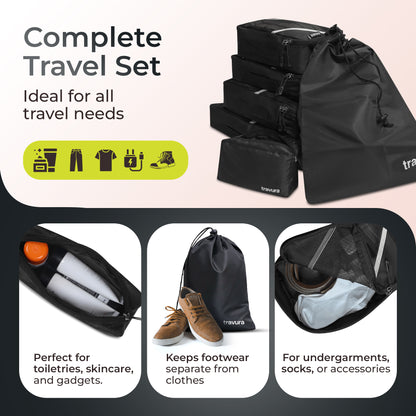 6-in-1 Pro Packing Cubes Set for Travel