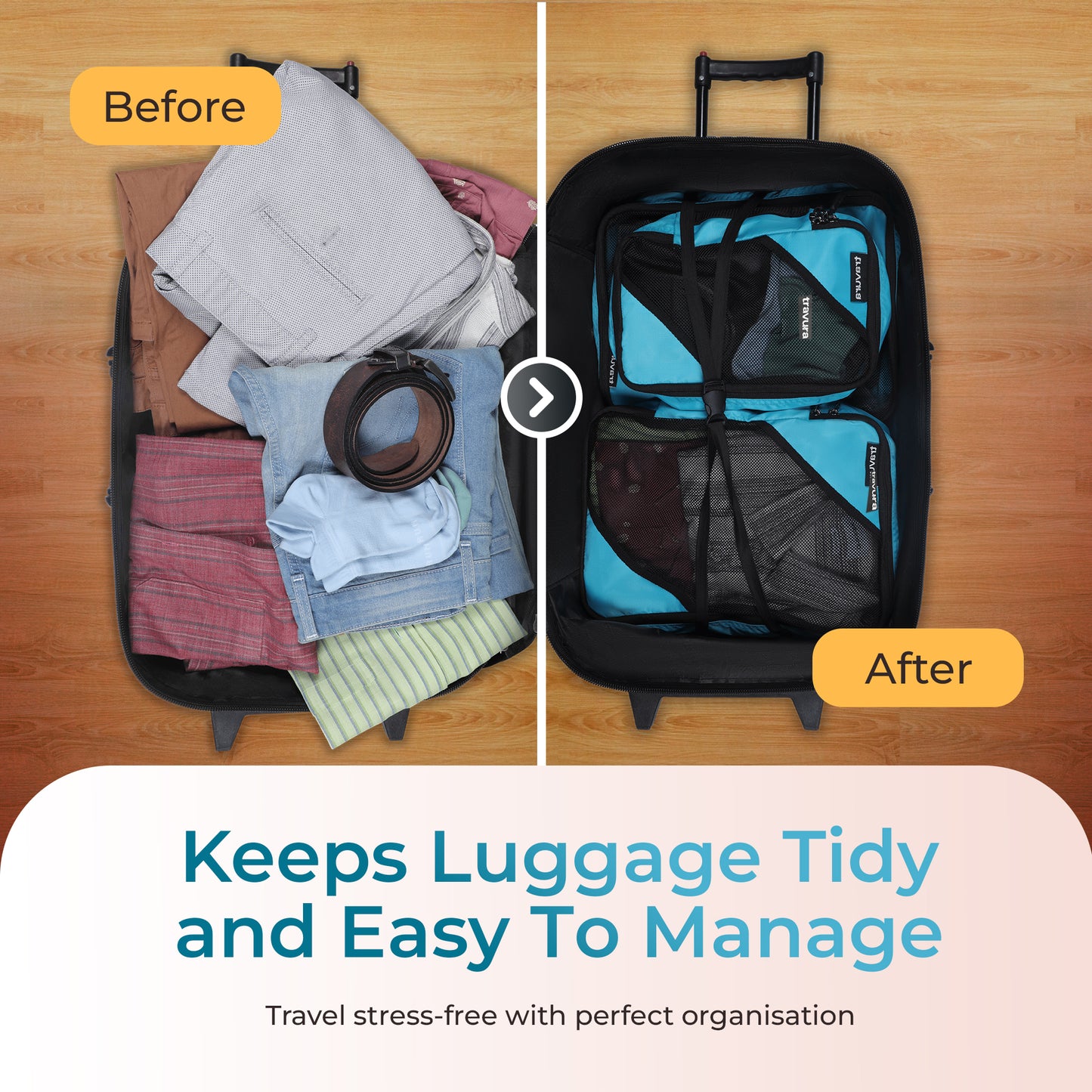 6-in-1 Pro Packing Cubes Set for Travel