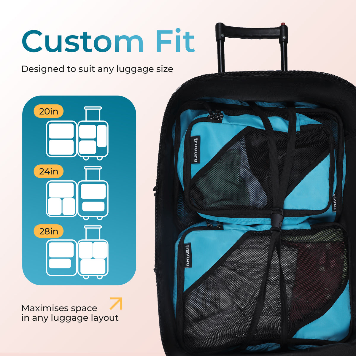 6-in-1 Pro Packing Cubes Set for Travel